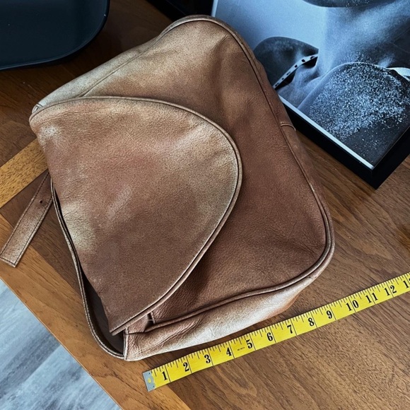 100% GENUINE LEATHER RESTORED VINTAGE 1960s MESSENGER BAG - Picture 5 of 8